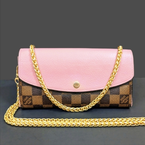 ✨ Louis Vuitton ✨ damier ebene Normandy long wallet converted to crossbody - Picture 16 of 16